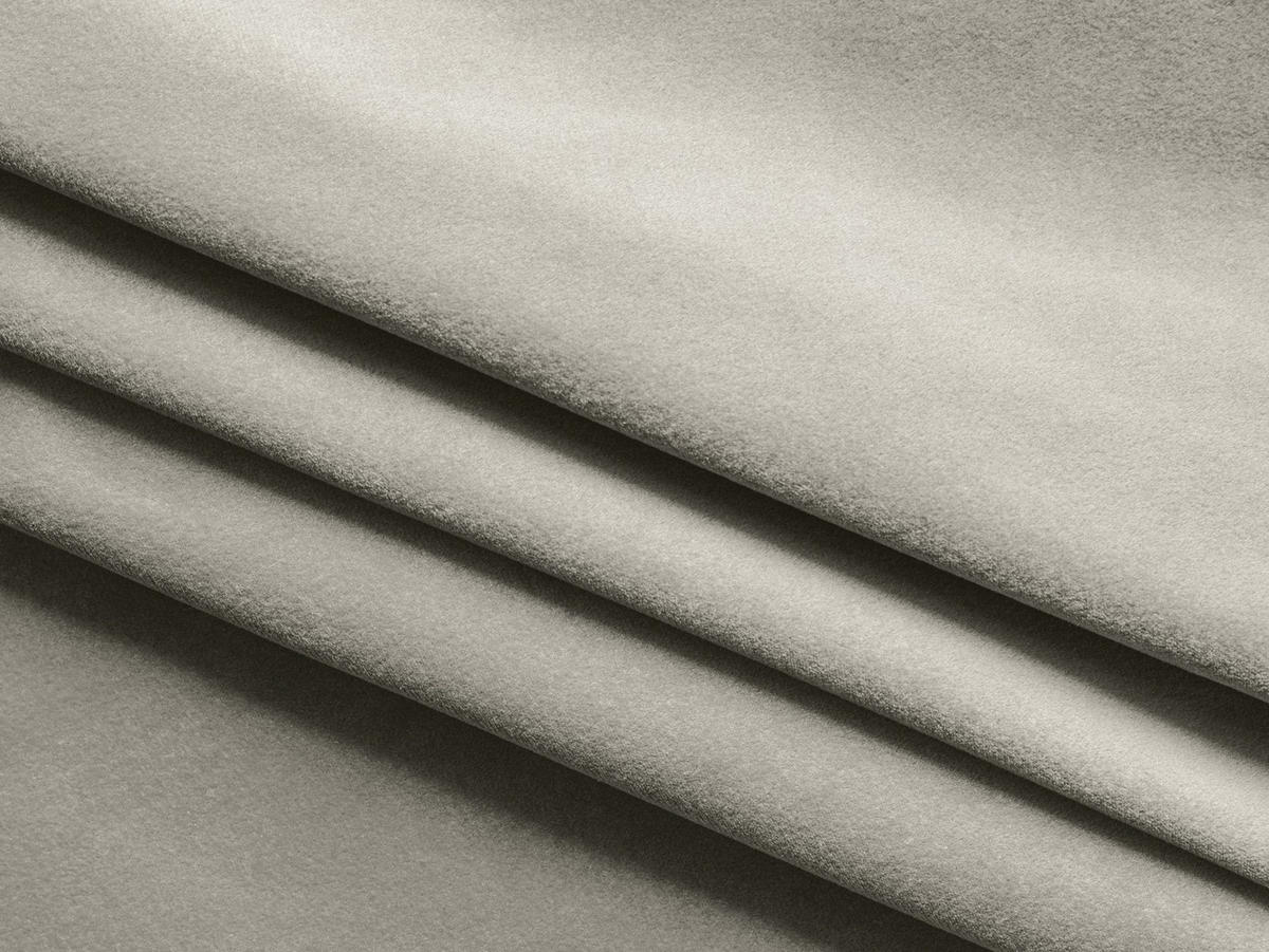 ECKSOFA mit Schlaffunktion Samt Stoff Creme - Perlmutt/Creme, Kunststoff/Textil (149/240cm) - Makamii