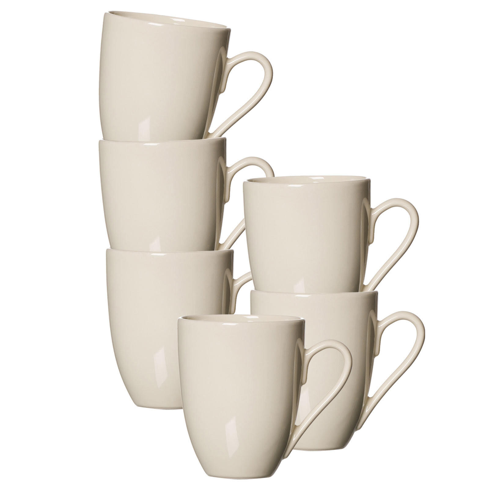 KAFFEEBECHER Cecina Beige 320 ml 6er Set - Beige, Keramik (0.32L) - Ritzenhoff Breker