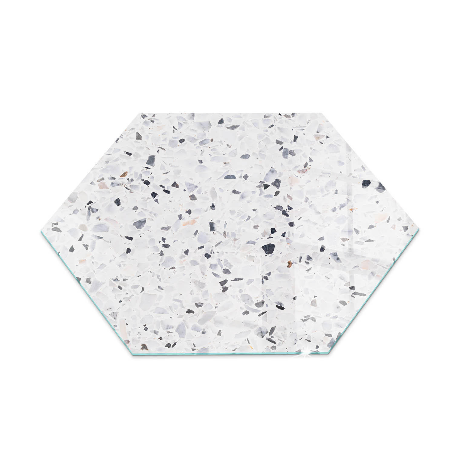 GLASPLATTE für Kamin h40 cm Weiß - Weiß, Glas (40/40/0.4cm) - ArtPrintCave