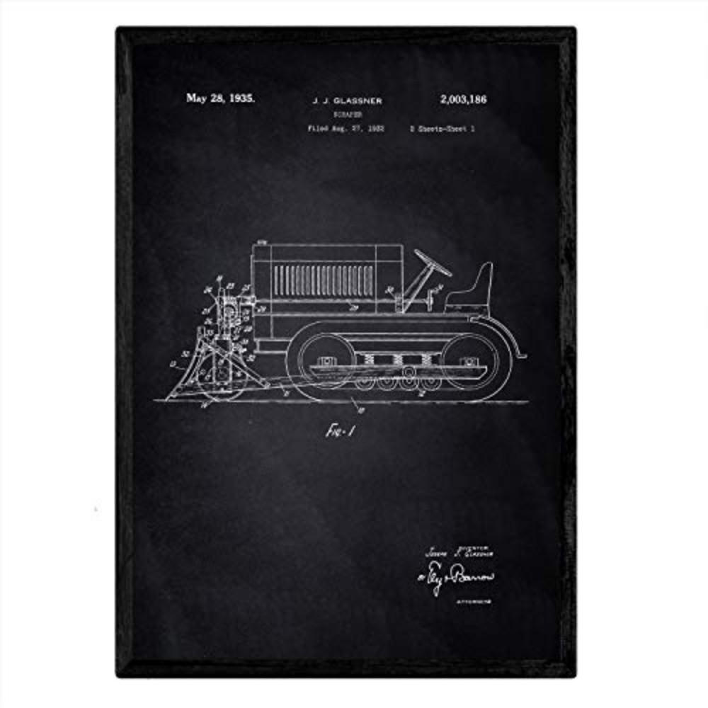 POSTER Raspel Lkw Patent A3 Rahmenlos - Klar, Papier (29.7/5/42cm) - Nacnic