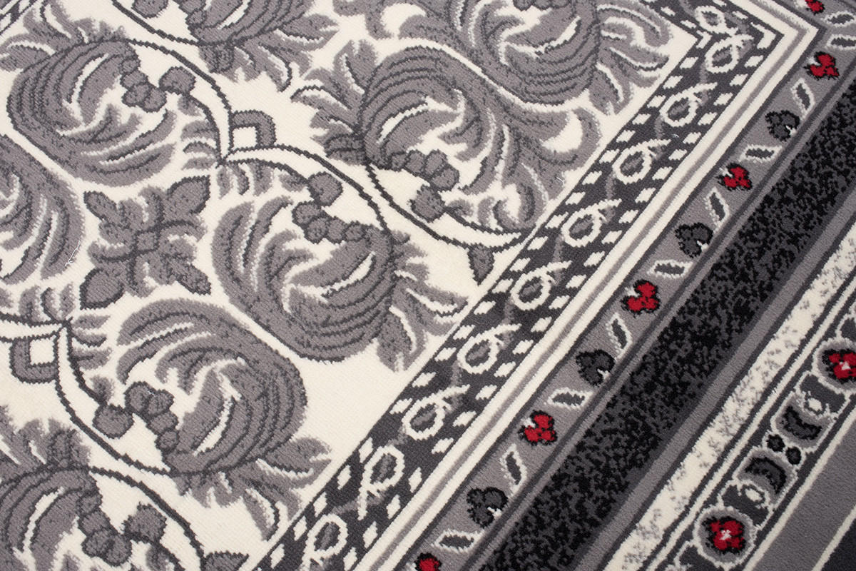 Thumbnail - Tapiso Teppich, Dunkelgrau, Rot, Textil, Rechteckig, 160x220 cm, in verschiedenen Größen erhältlich, pflegeleicht, Teppi...