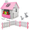 FILZ-SPIELHAUS 110/100/124 Pink - Pink, Kunststoff (100/125/110cm) - smalla
