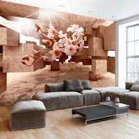 SELBSTKLEBENDE FOTOTAPETE 294/210 cm - Pink/Beige, Kunststoff/Textil (294/1cm) - KUNSTLOFT