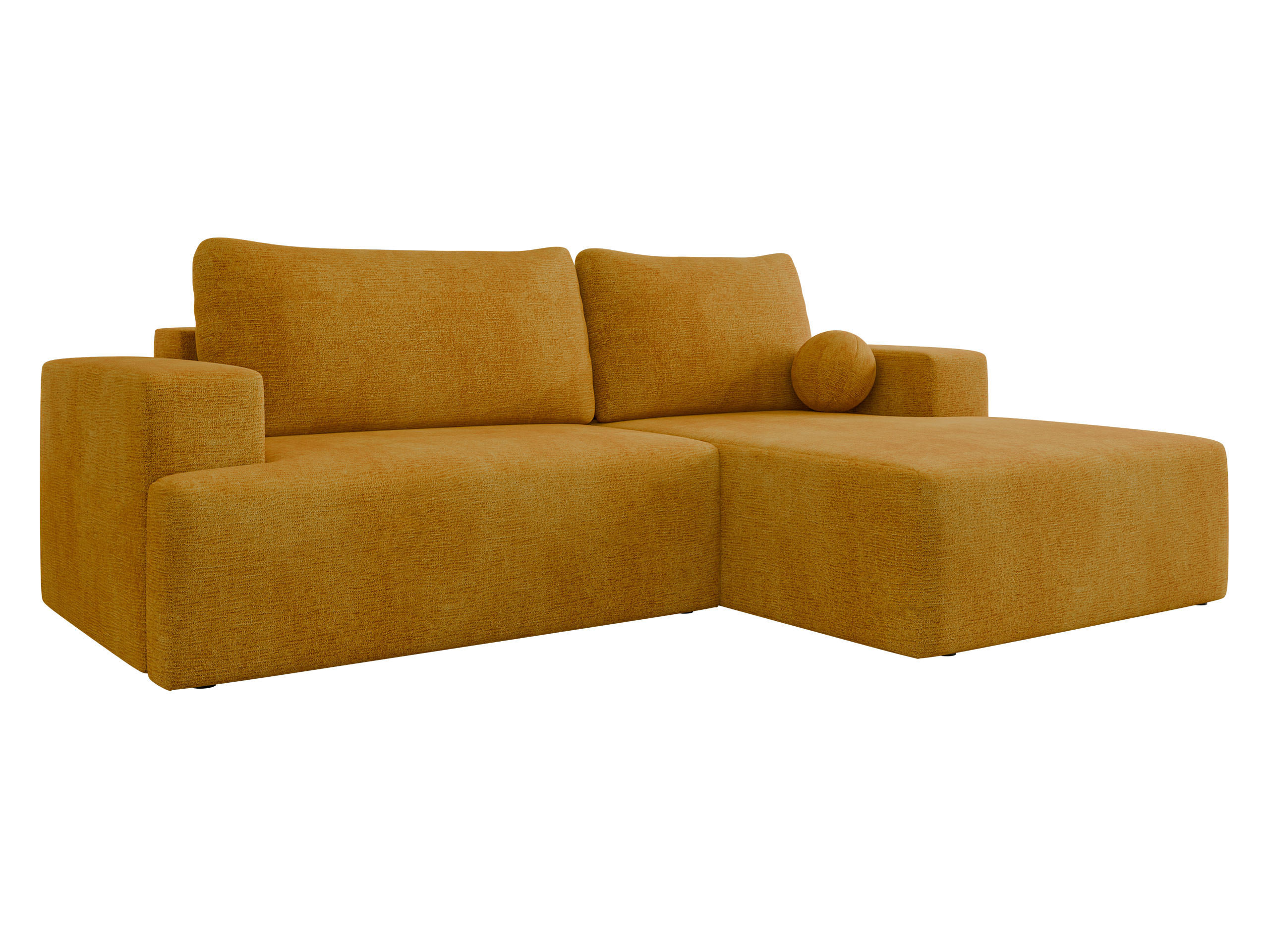ECKSOFA Mivo, Seite: Rechts - Gelb/Schwarz, Holz/Kunststoff (266/163cm) - MIRJAN24