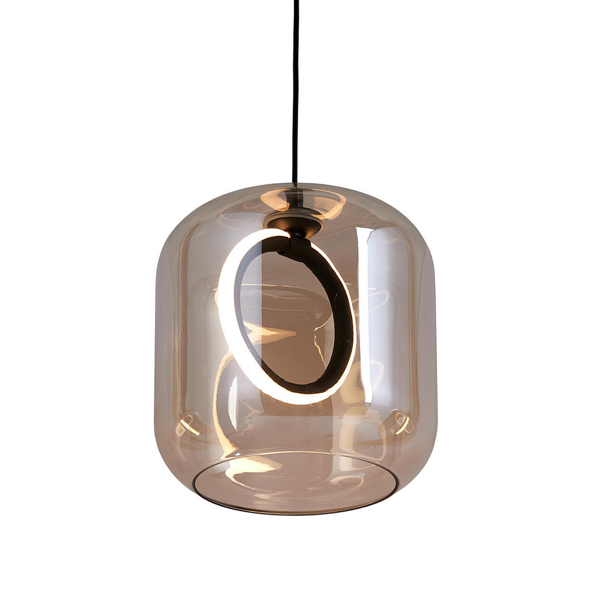 PENDELLEUCHTE Upper Eastside - Bronzefarben, Glas (72/72/180cm) - Butlers