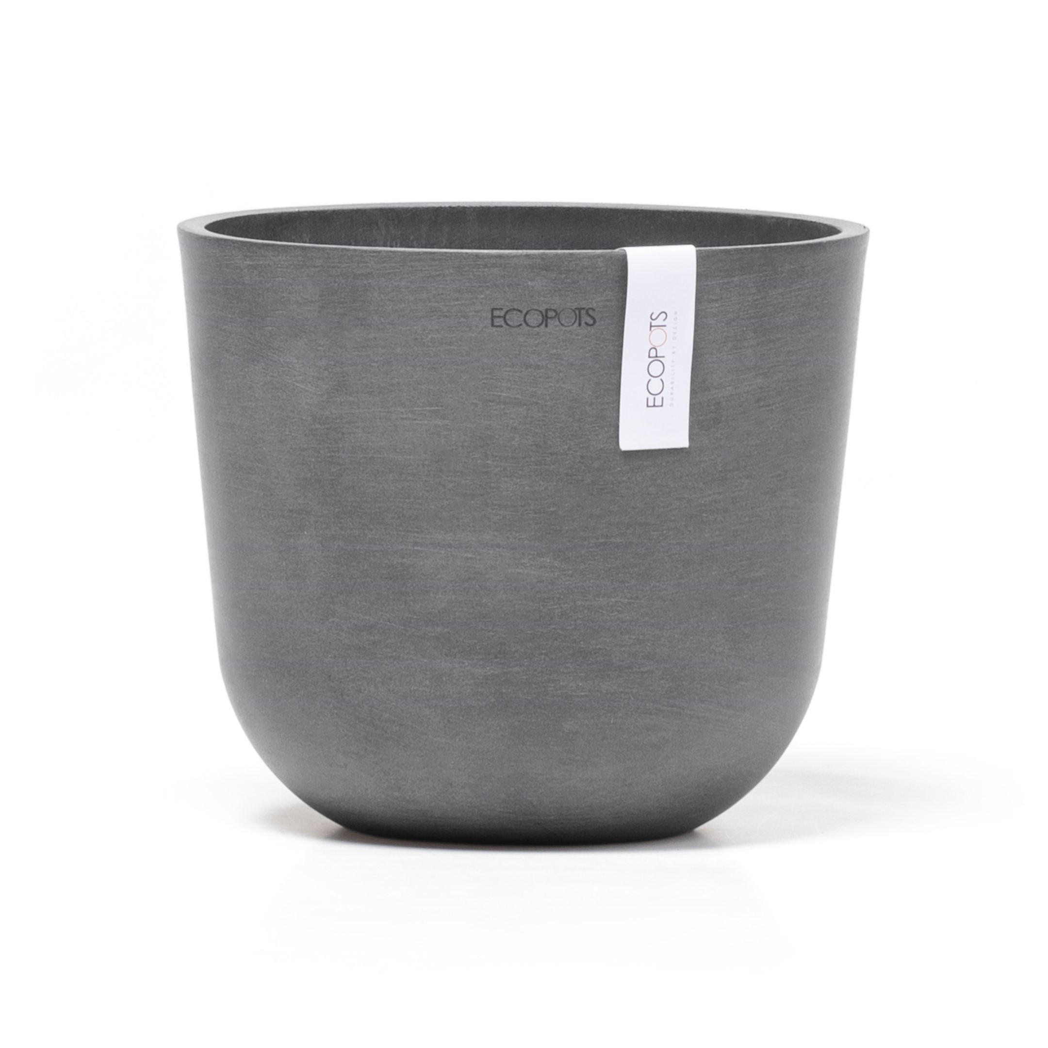 Ecopots Blumentopf Grau 16.5 cm