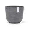 BLUMENTOPF Oslo Mini 19/16,5 cm Grau - Grau, Kunststoff (19/16.5cm) - Ecopots