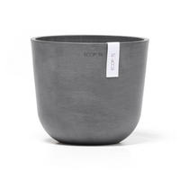 BLUMENTOPF Oslo Mini 19/16,5 cm Grau - Grau, Kunststoff (19/16.5cm) - Ecopots