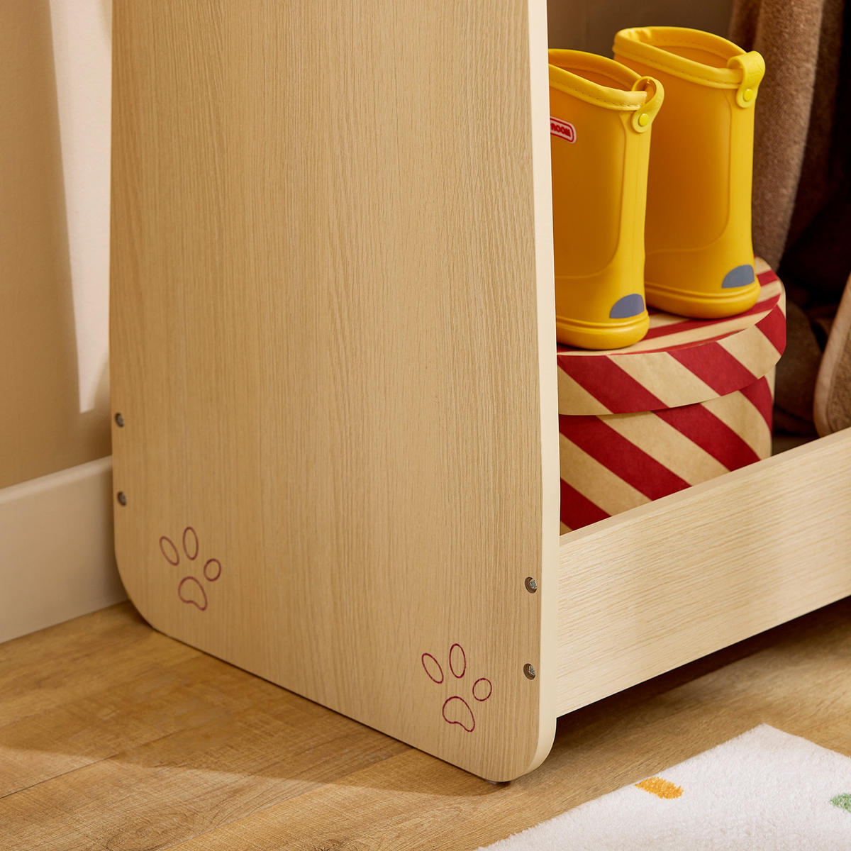 KINDERKLEIDERSTÄNDER Natur - Naturfarben, Holzwerkstoff (71/110/40cm) - SoBuy
