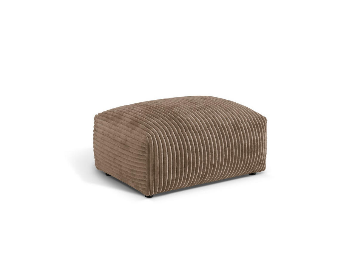 POUF Martina aus Cord eichel - Rotbraun, Textil (65/44/95cm) - Micadoni