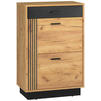 SCHUHSCHRANK Vasco Eiche 60 cm - Eichefarben, Holzwerkstoff (60/90.9/33.4cm) - Homebook