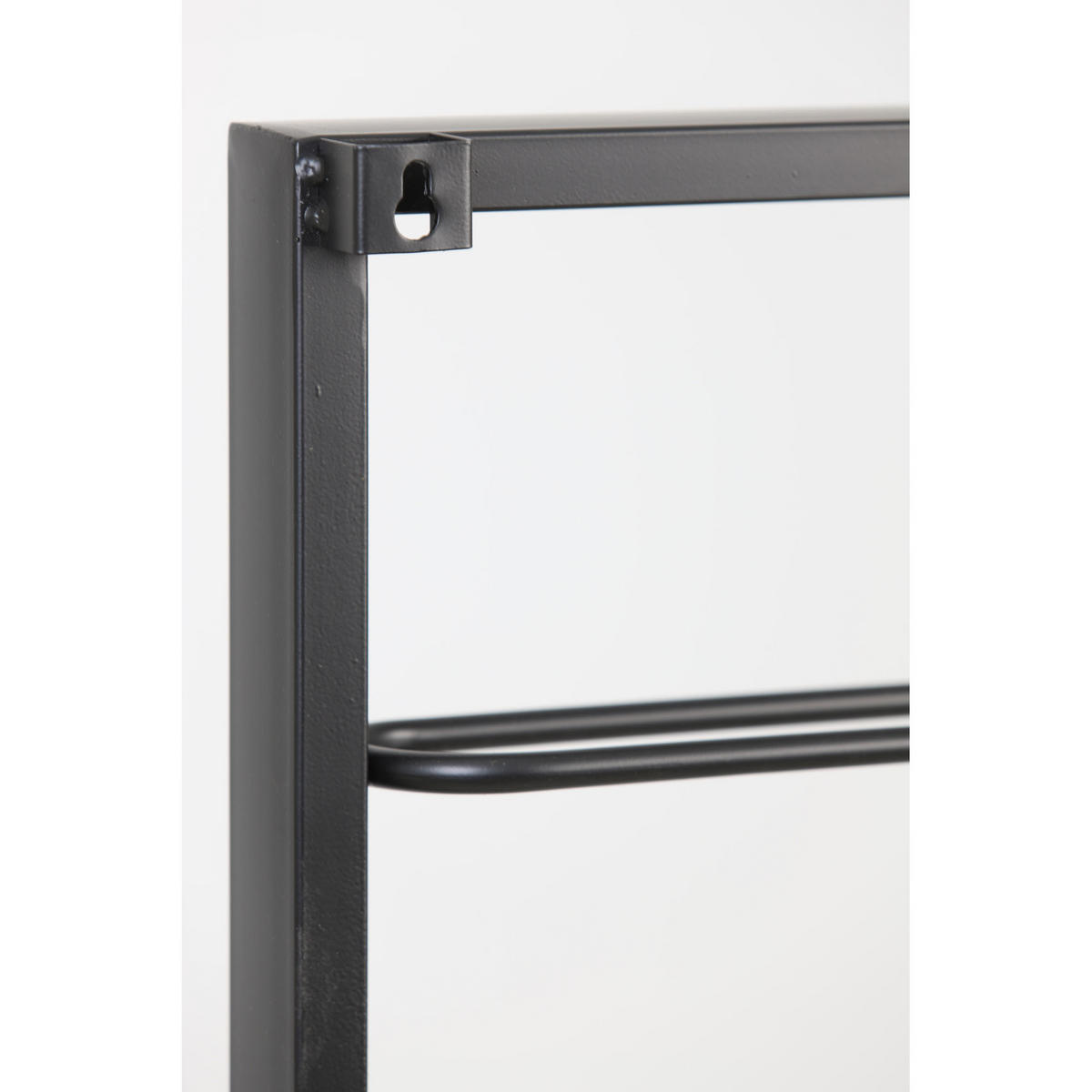 WEINREGAL Amore Schwarz 42/8/120 cm - Schwarz, Metall (8/120/42cm) - Light & Living