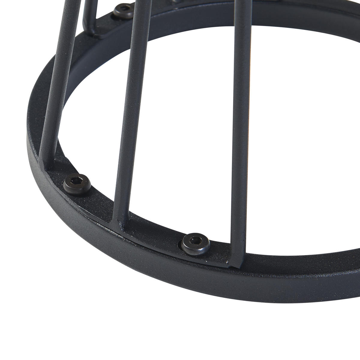 BLUMENTISCH Fossbergom - Schwarz, Metall (20/20/62cm) - [en.casa]