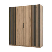 DREHTÜRENSCHRANK CAGLIARI 200/239/61,9cm 4-türig Goldfarben - Goldfarben, Holzwerkstoff (200/239/61.9cm) - MASSENO