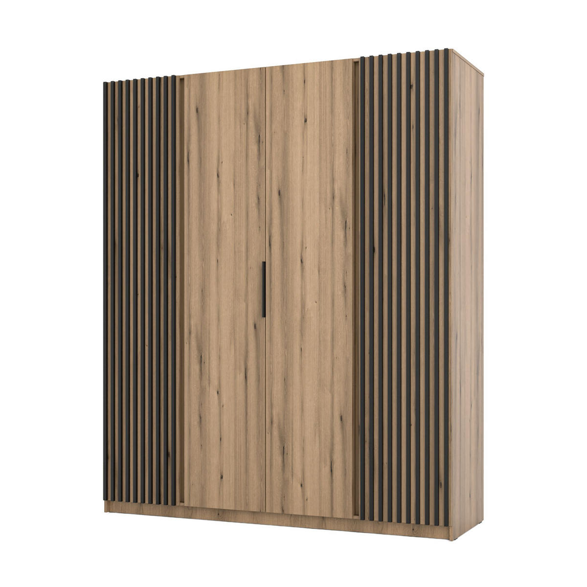DREHTÜRENSCHRANK CAGLIARI 200/239/61,9cm 4-türig Goldfarben - Goldfarben, Holzwerkstoff (200/239/61.9cm) - MASSENO