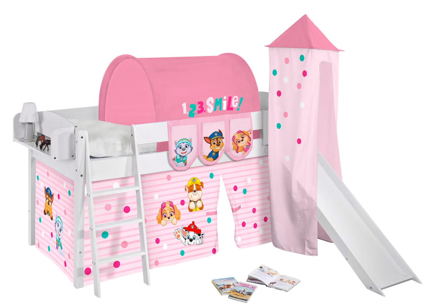 HÄNGETASCHEN Paw Patrol rosa für Hochbett, Spielbett und Etagenbett - Rosa, Textil - Lilokids