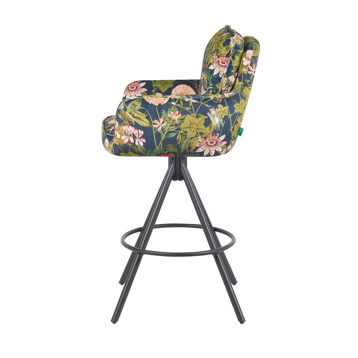 BARHOCKER Nila 2er-Set - Multicolor/Schwarz, Textil/Metall (55/102/58cm) - DUBI Möbel