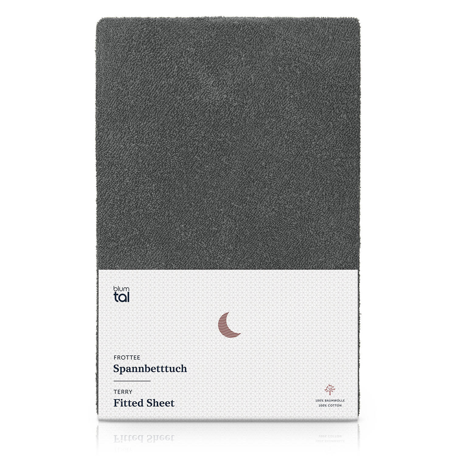 FROTÉ napínacie prestieradlo s certifikátom Oeko-TEX, 180x200x27cm, Anthrazit - antracitová, textil (180/200cm) - Blumtal