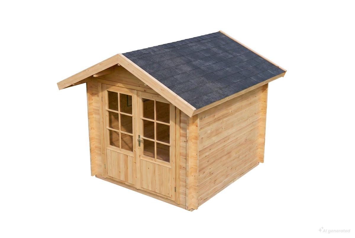 GERÄTEHAUS Holz Palma - Naturfarben, Holz (260/245/261cm) - Alpholz