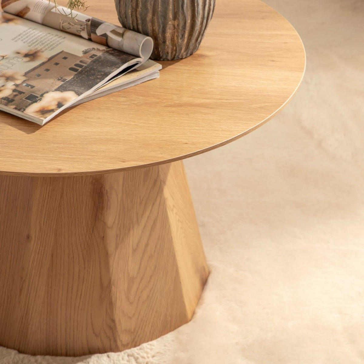 COUCHTISCH FESTER Olivier Natürlich 70 cm x 40 cm - Naturfarben, Holzwerkstoff (70/70/40cm)