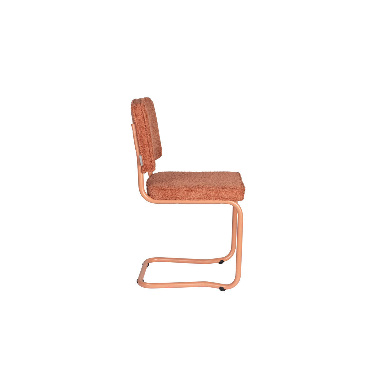 ESSZIMMERSTUHL Ridge Kink Soft Terra/ Rot - 2 er Set - Terracotta, Textil (48/85/50cm) - Zuiver