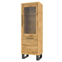 VITRINE in Eiche Wotan, Eiche - Eiche Wotan, Holzwerkstoff (64/190/45cm) - MASSENO
