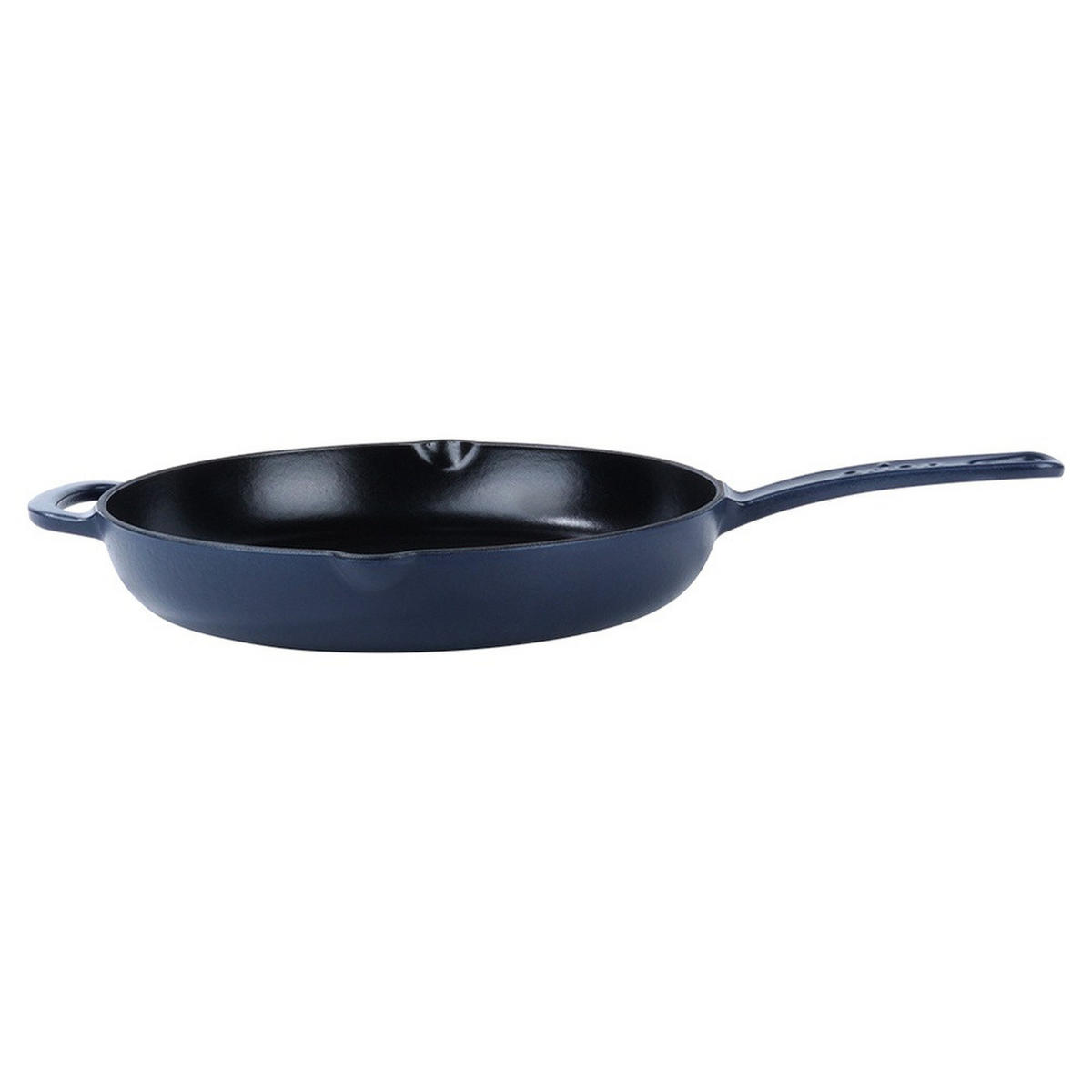 GUSSEISENPFANNE Litina emailliert dunkelblau - Dunkelblau, Metall (46.5/29.5/4.8cm) - Orion 