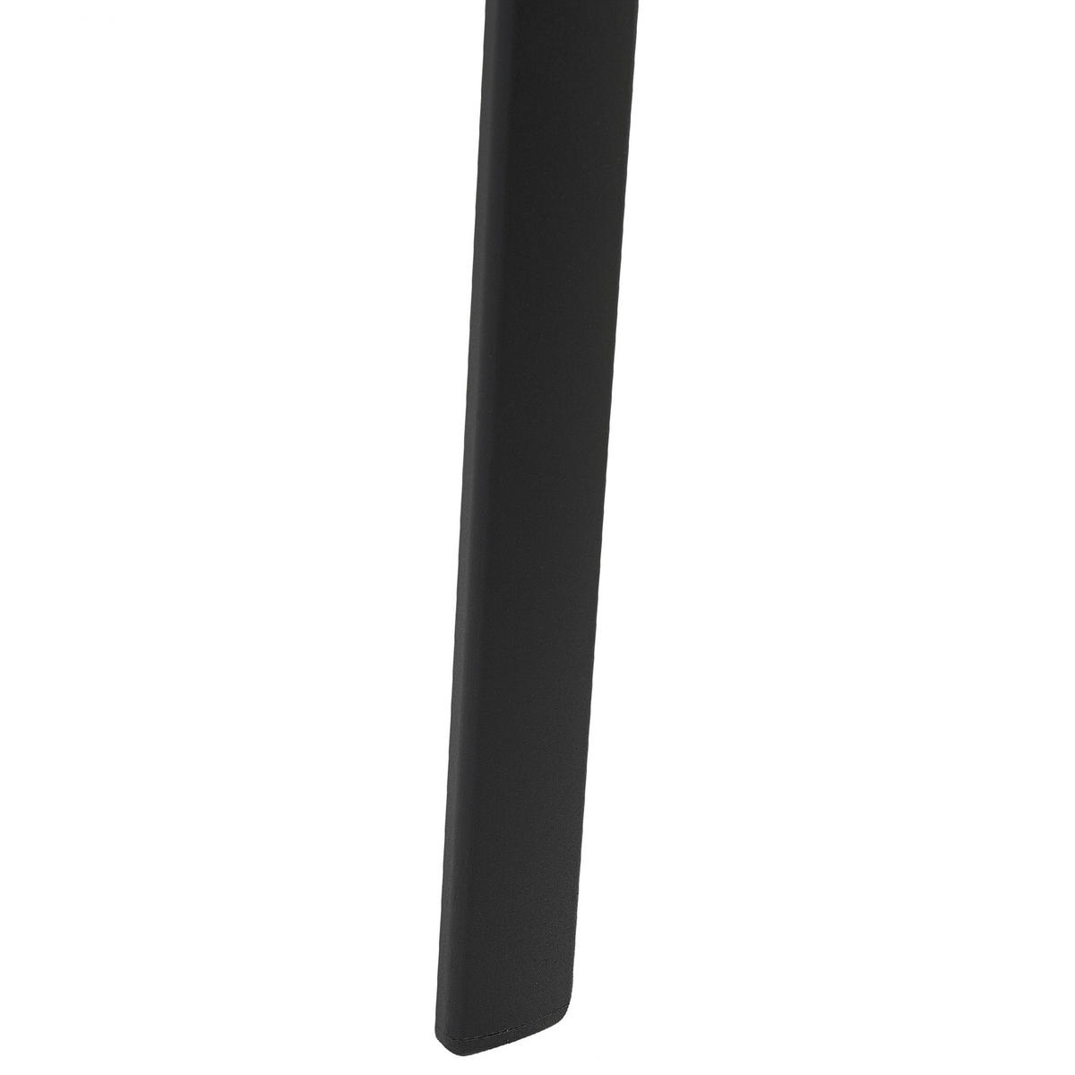 GARTENSTUHL 4er-Set Aluminium schwarz Busseto - Schwarz, Metall (56/90/64cm) - Beliani