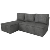 ECKSOFA Hector mit Schlaffunktion Grau Cord - Grau, Textil (200/141cm) - Bromarkt