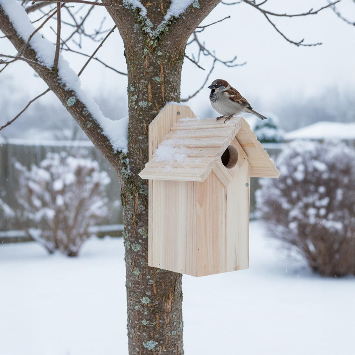NISTKASTEN - Hellbraun, Holz (15.5/25/15cm) - Relaxdays