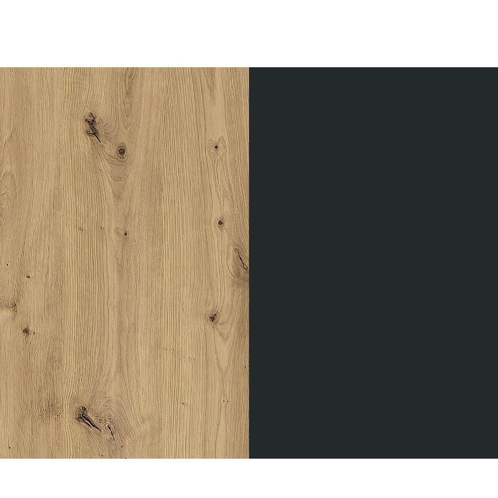 SIDEBOARD Madis sand grange eiche / anthrazit 165,1 cm / 40 cm / 82,2 cm - Braun, Holz/Holzwerkstoff (165/82/40cm) - Feldmann-Wohnen