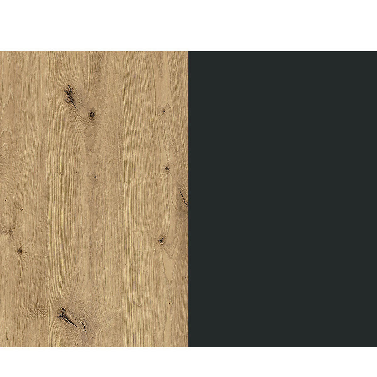 WOHNZIMMER-SET Madis sand grange eiche / anthrazit 4-teilig - Braun, Holz/Holzwerkstoff (420.3/148.8/40cm) - Feldmann-Wohnen