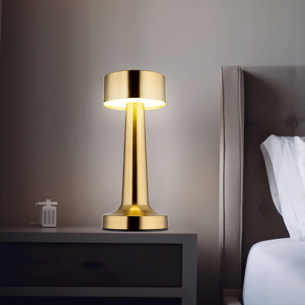 LED TISCHLEUCHTE Angelika Messing - Messingfarben, Metall (9/9/21cm) - Globo Lighting