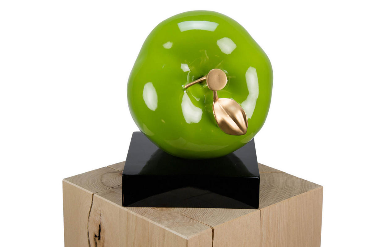 SKULPTUR Grün 31/32 cm - Grün, Stein (3/32/24cm) - KUNSTLOFT