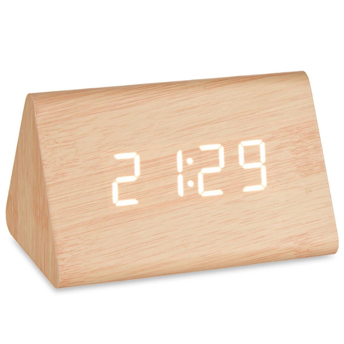 WECKER aus MDF 11,7/8/7,5 cm - Braun, Holzwerkstoff (8/7.5/11.7cm) - Giftdecor