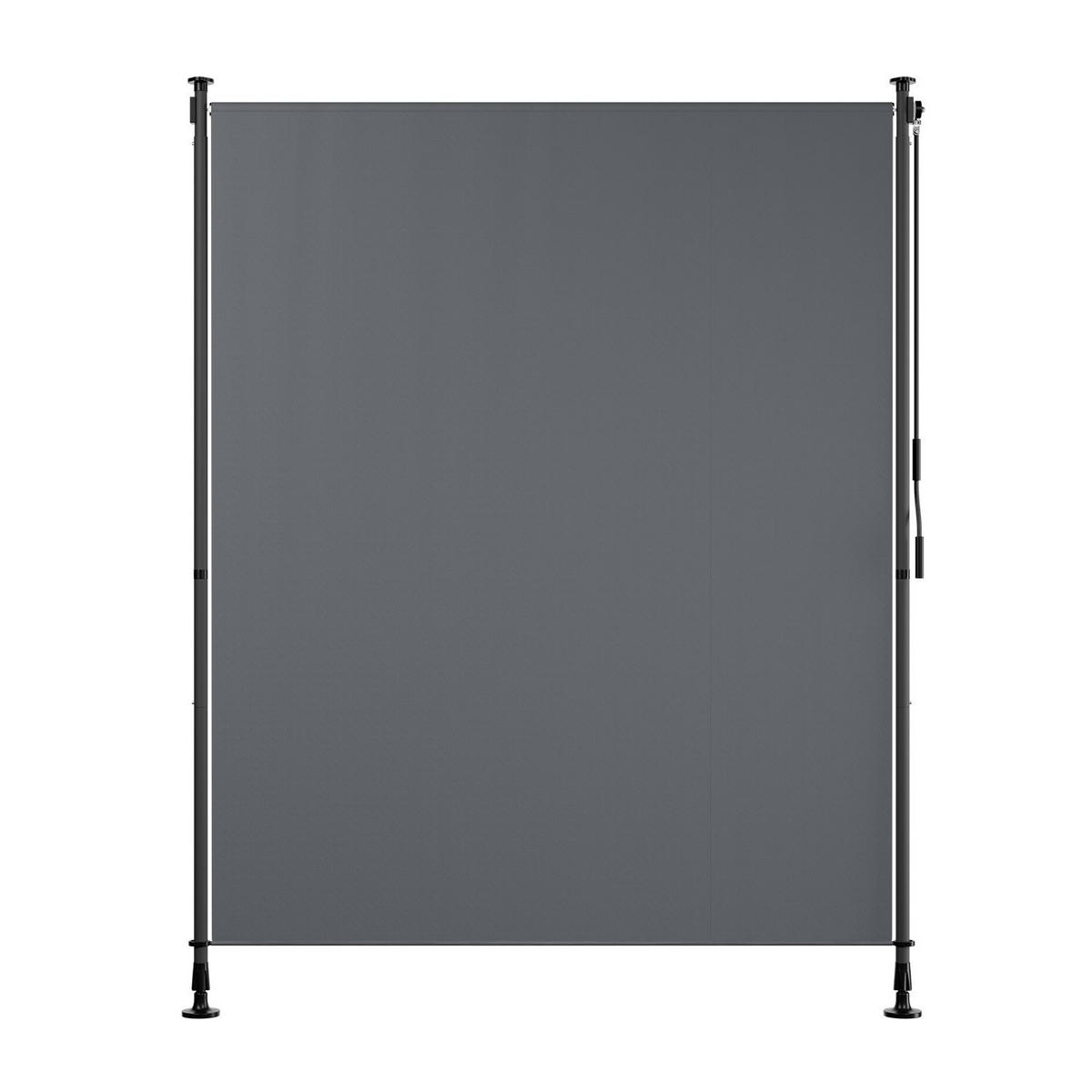 SENKRECHTMARKISE Barbados grau 150 x 310 cm - Grau, Textil (150/310cm) - Juskys