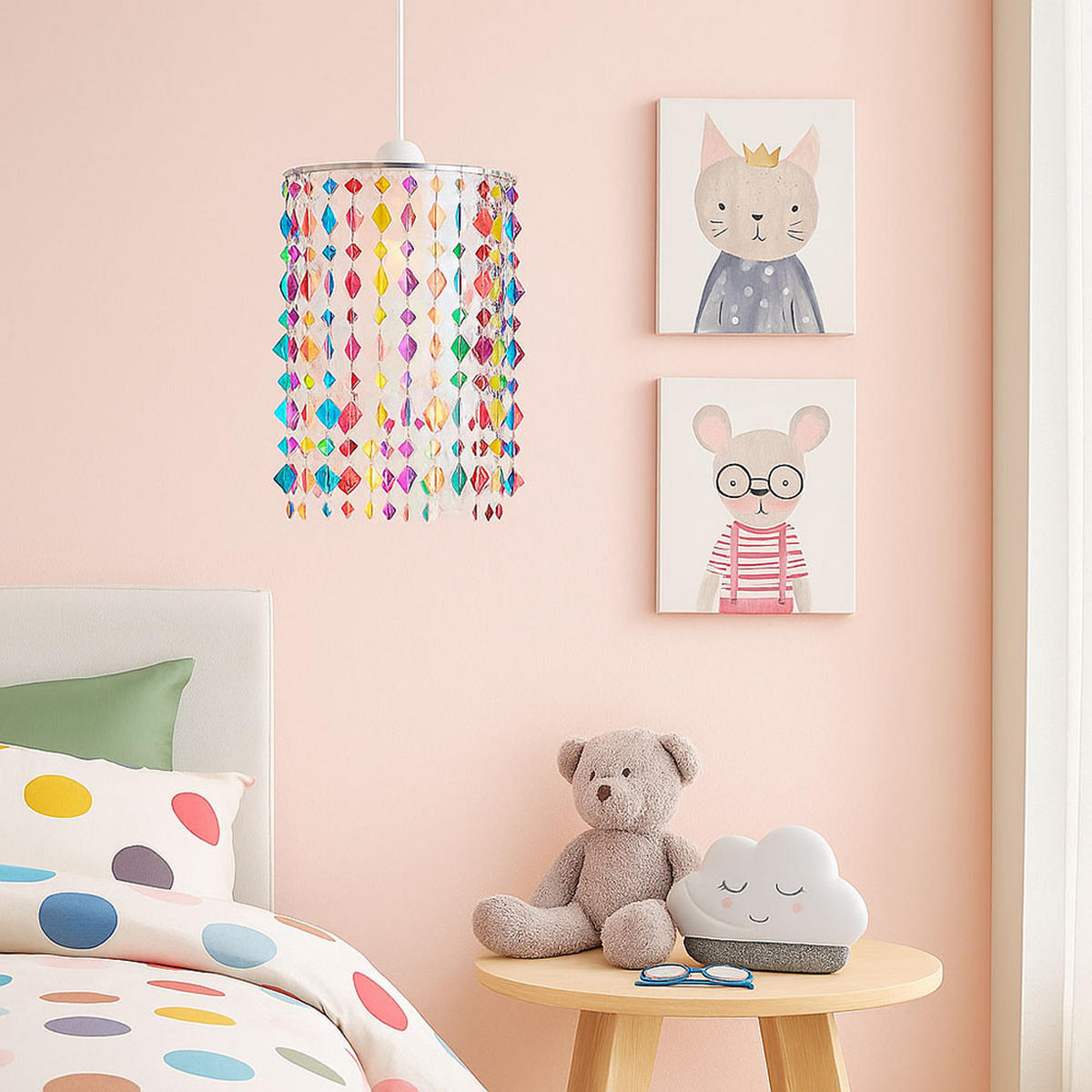 LED HÄNGELAMPE Metall Bunt - Multicolor, Metall (22.5/22.5/36cm)