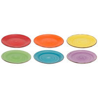 FRÜHSTÜCKTELLER / Dessertteller Sunny Summer ø 19 cm - 6 Stück - Multicolor, Keramik (19cm) - Studio Tavola