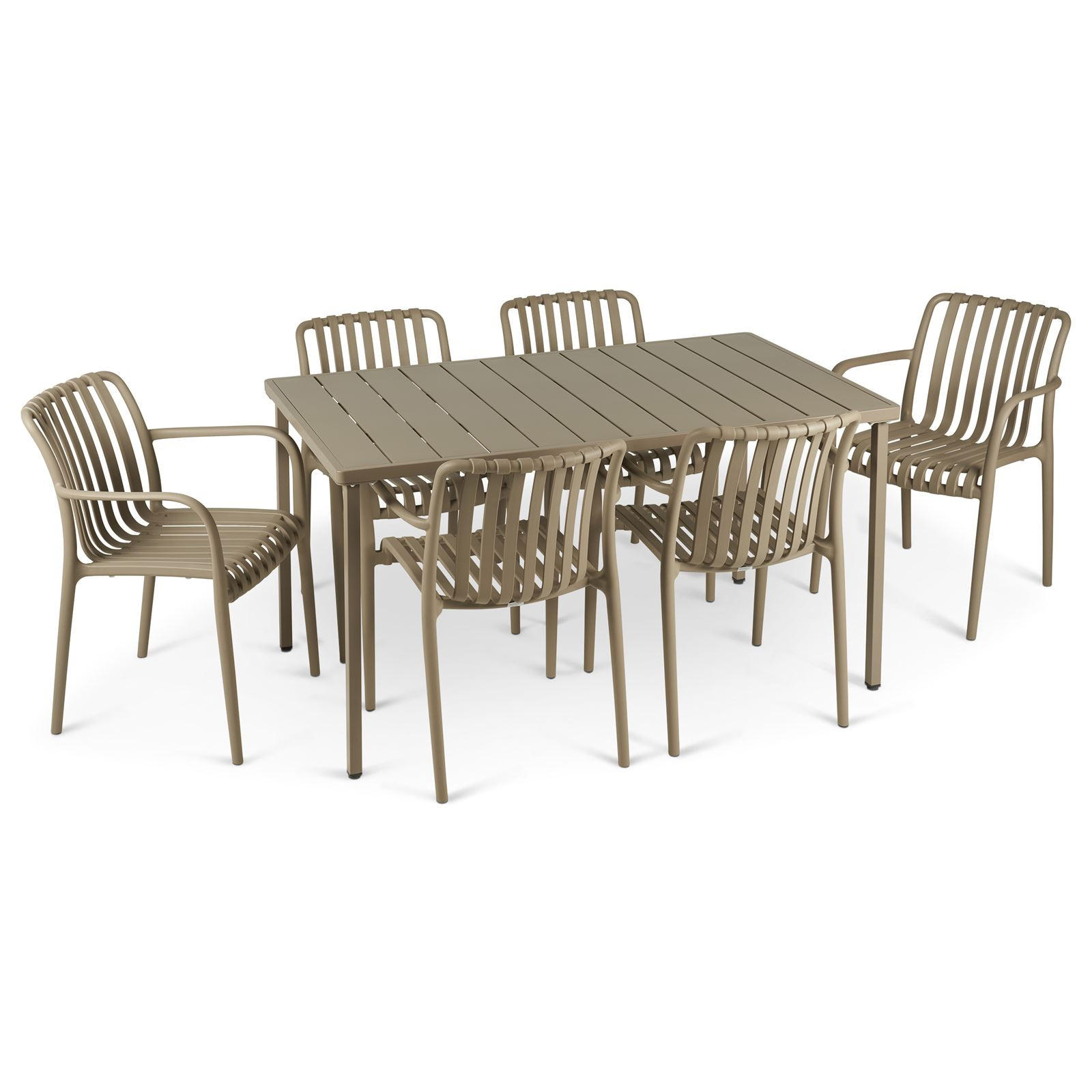 GARTENMÖBEL SET TULIPANO - Champagner, Metall - IDIMEX