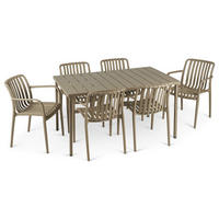 GARTENMÖBEL SET TULIPANO - Champagner, Metall - IDIMEX