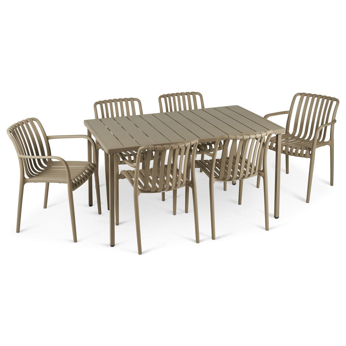 GARTENMÖBEL SET TULIPANO - Champagner, Metall - IDIMEX