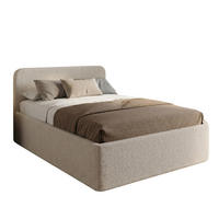 POLSTERBETT 120x200 cm Kaltschaummatratze H3 Bouclé Creme - Creme, Textil (120/200cm) - Home Collective