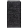 BLUMENTOPF schwarz quadratisch 40/40/77 cm Dion - Schwarz, Naturmaterialen (77cm) - Beliani