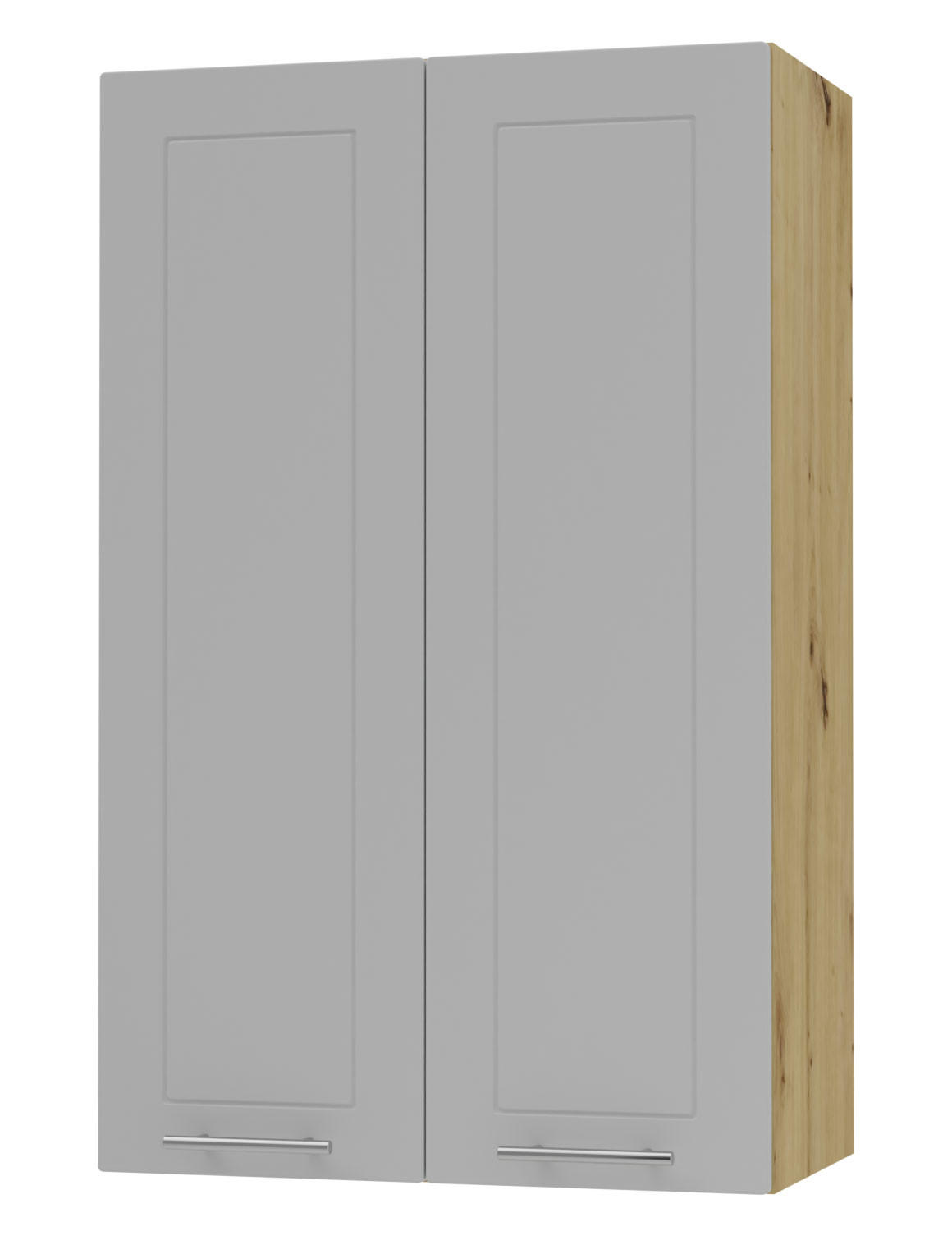 KÜCHENHÄNGESCHRANK Kvantum W4/60 Dust Grey Matt / Eiche Artisan Matt 60 / 32,5 / 96cm - Eiche Artisan/Grau, Holz/Holzwerkstoff (60/96/32.5cm) - Feldmann-Wohnen