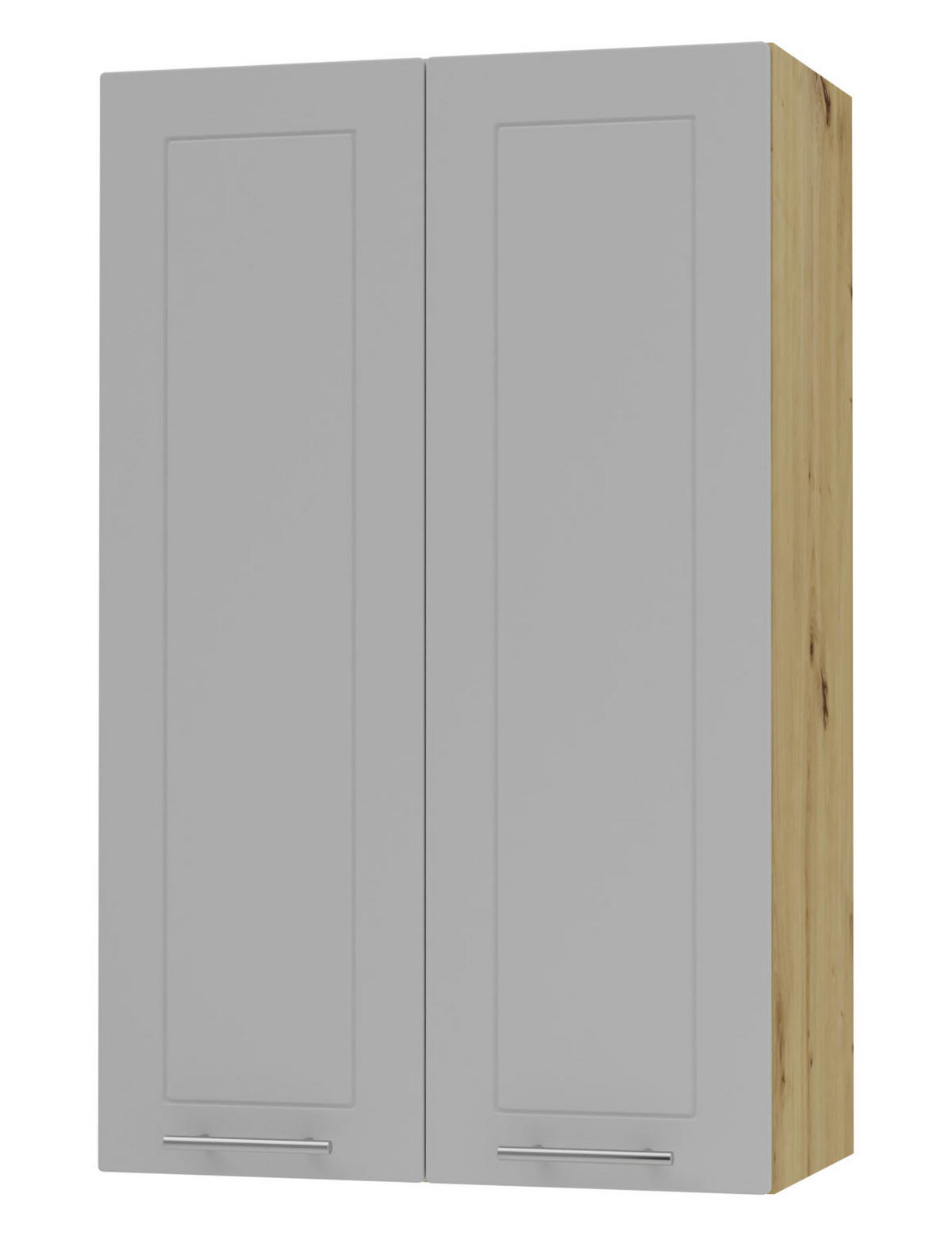 KÜCHENHÄNGESCHRANK Kvantum W4/60 Dust Grey Matt / Eiche Artisan Matt 60 / 32,5 / 96cm - Eiche Artisan/Grau, Holz/Holzwerkstoff (60/96/32.5cm) - Feldmann-Wohnen
