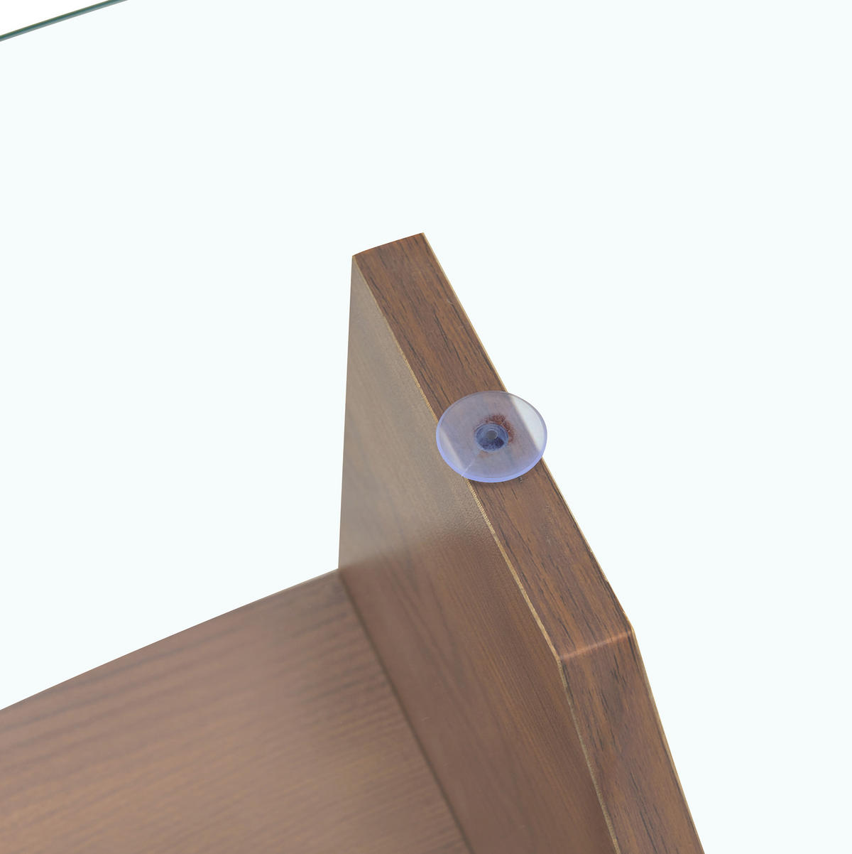COUCHTISCH 104,9/60/45 cm mit Ablage aus Sicherheitsglas und MDF, Transparent/Walnussfarben - Nussbaumfarben, Holzwerkstoff (104.9/60/45cm) - Redom