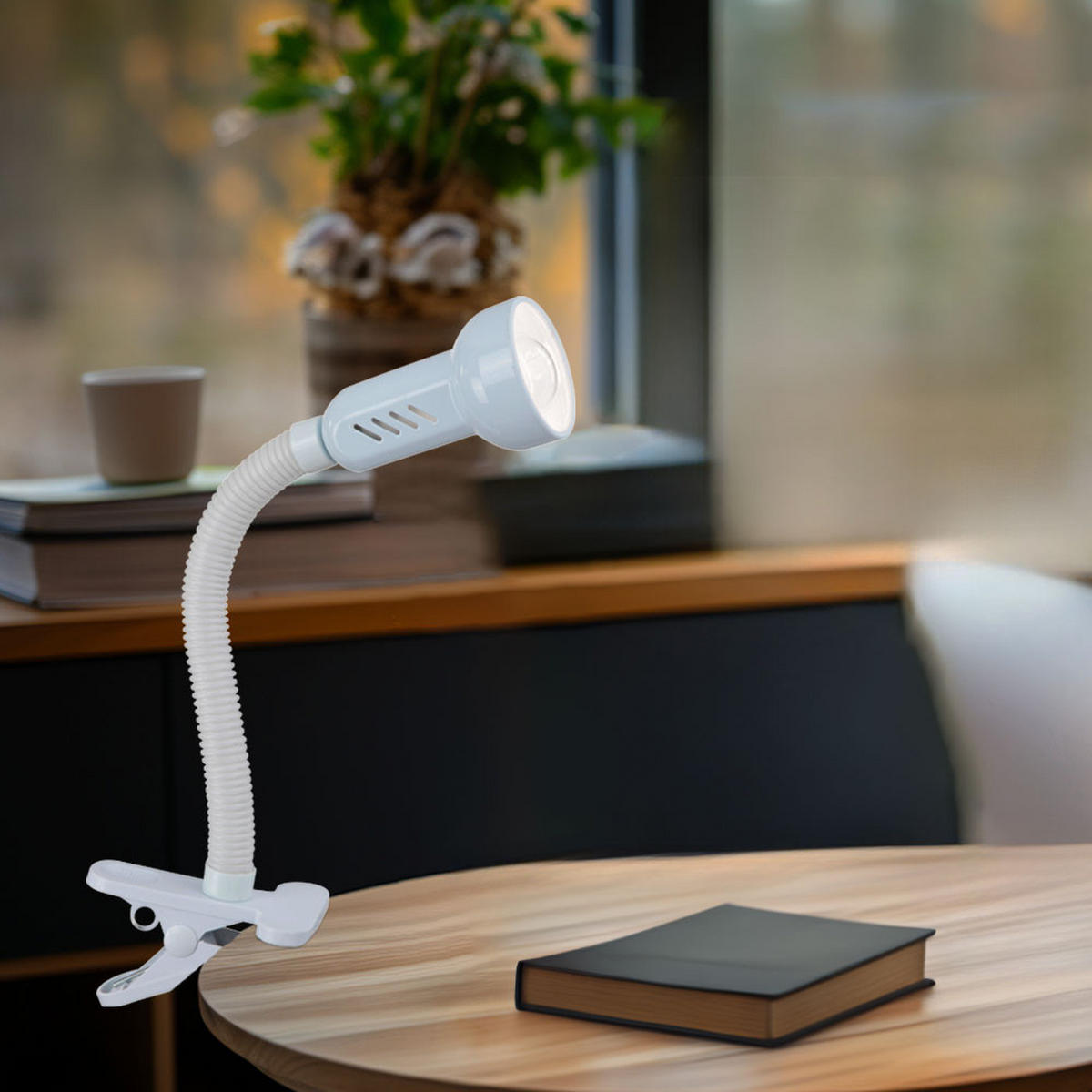 LED KLEMMLEUCHTE Metall Weiß - Weiß, Metall (46/6/48cm) - Globo Lighting