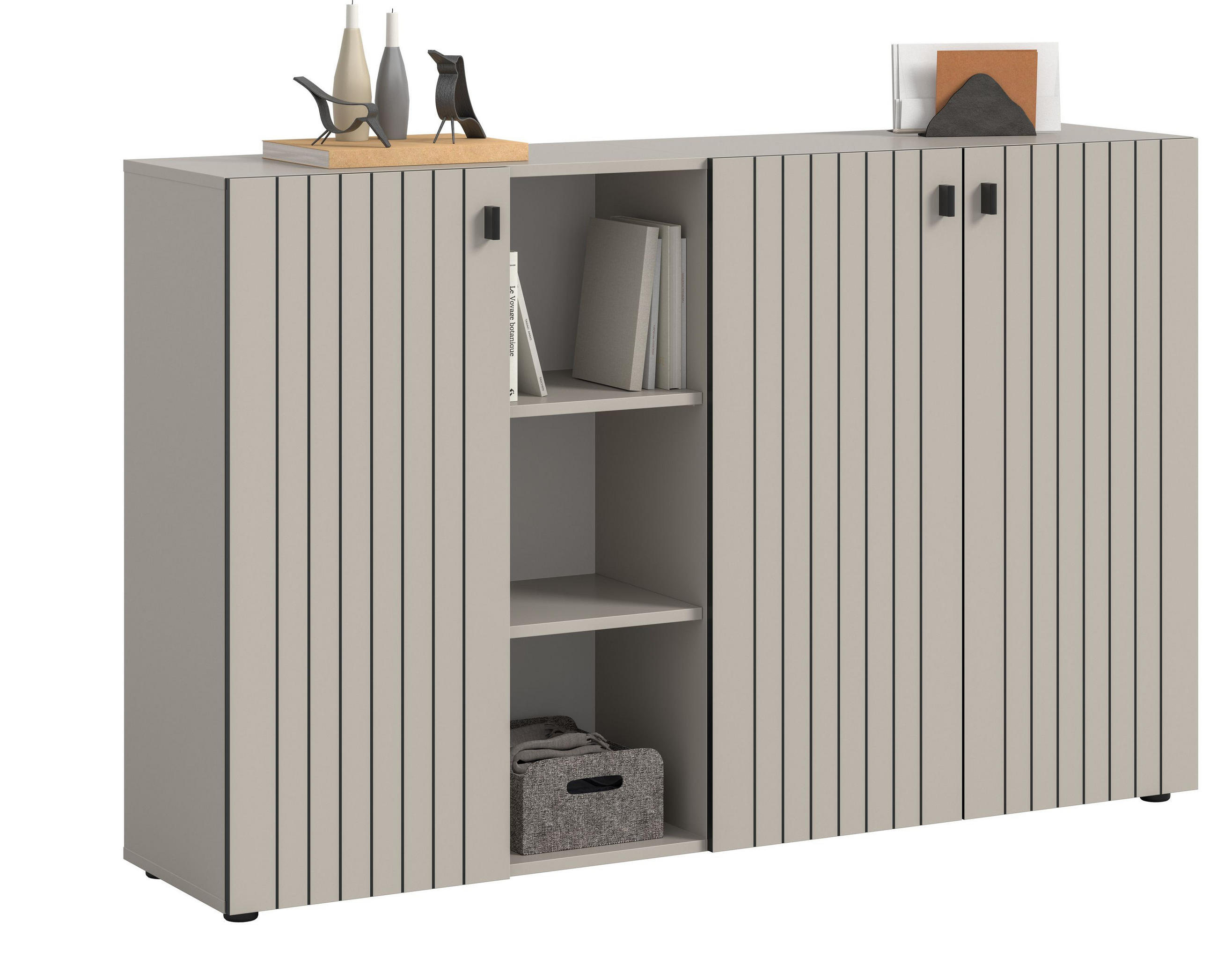 SCHUHKOMMODE Luv (B/H/T: ca. 150/96/37 cm) in Kaschmir/Kaschmir - Kaschmir, Holzwerkstoff (150/96/37cm)