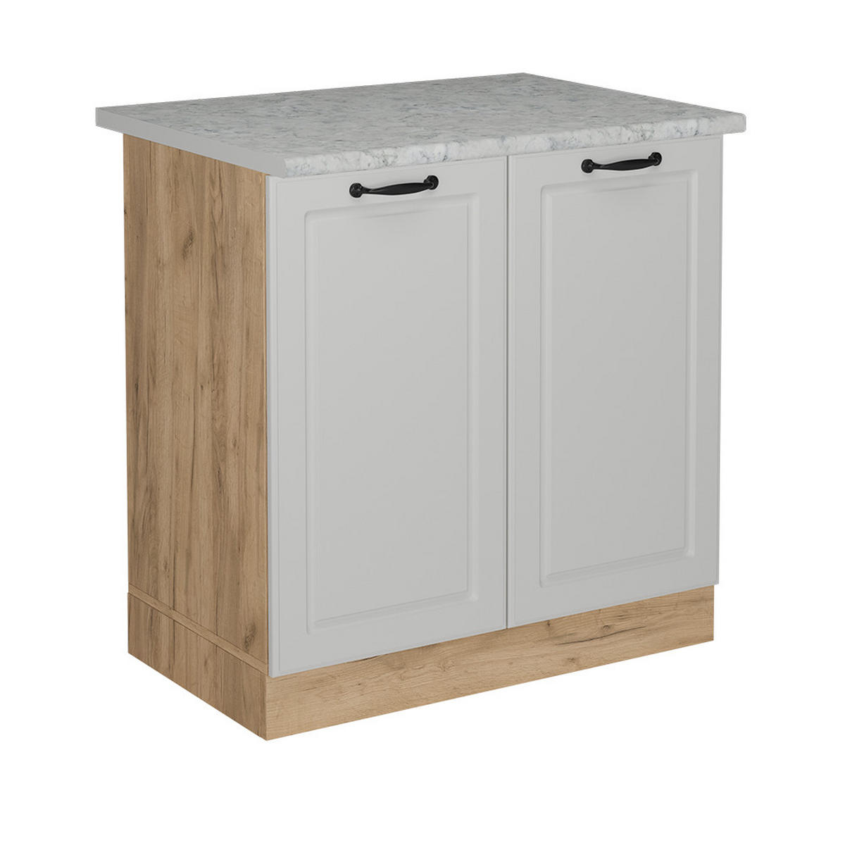 SKŘÍŇKA POD DŘEZ R-Line Bílý venkovský dům - bílá/medově dubová, kompozitní dřevo (80/81.6/60cm) - Vicco