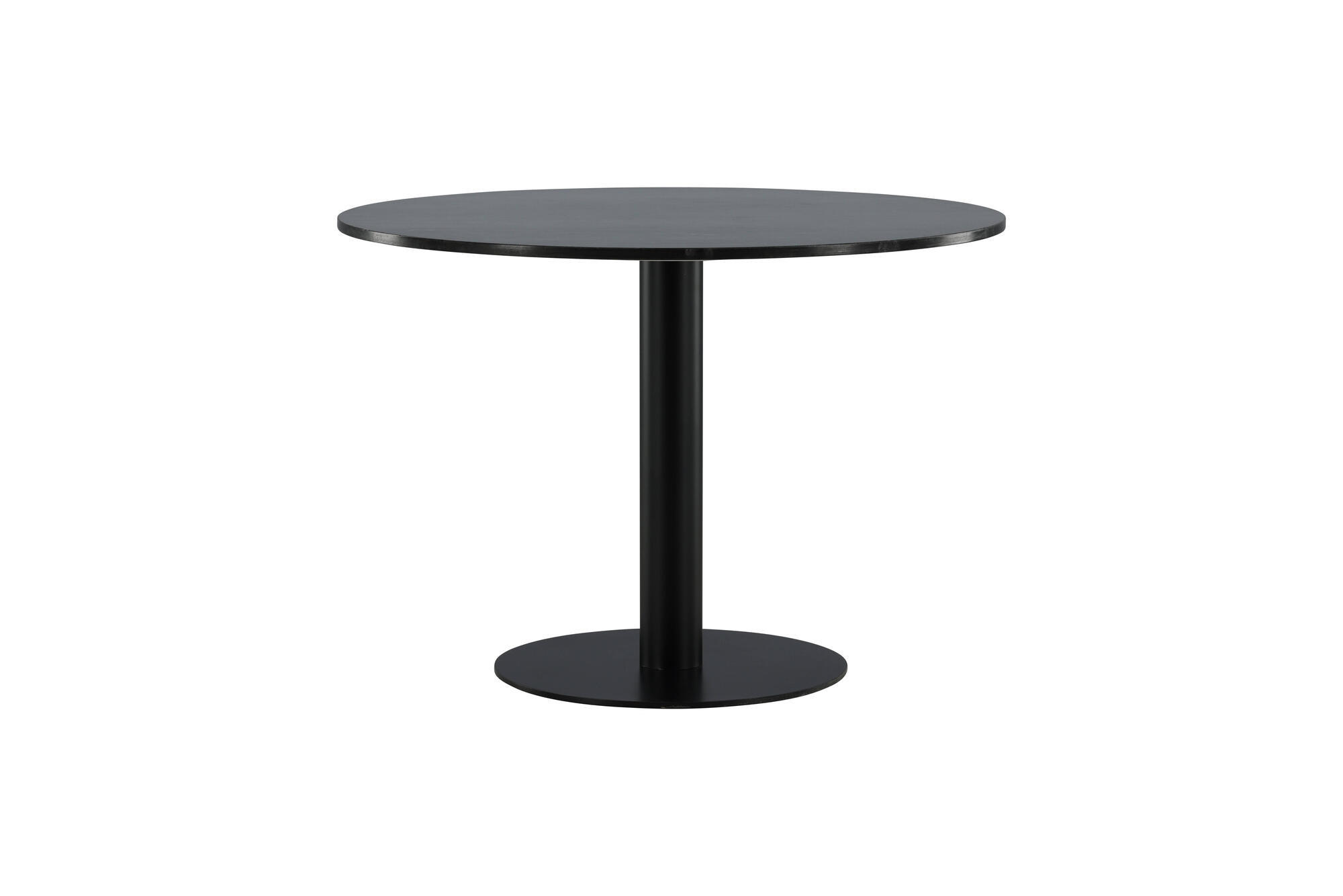 ESSTISCH ESTELLE Schwarz 106x106x75 cm - Schwarz, Metall (106/106/75cm) - FURNLUX